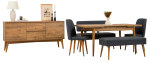 S&ouml;&ouml;gitoa komplekt Kalune Design Vina 04 1048, tumesinine v./atlantic pine v.