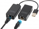 Adapter Digitus USB / RJ45 DA-70141 RJ-45, USB 2.0, 50 m, must v.