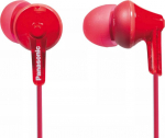 Juhtmega k&otilde;rvaklapid Panasonic HJE125E RP-HJE125E-K, punane v.
