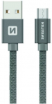 Juhe Swissten, Micro USB/USB, 200 cm, hall