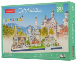 3D-pusle Cubicfun City Line Bavaria MC267H, 48 cm x 24.4 cm, 178 tk, mitmev&auml;rviline