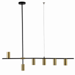 Valgusti rippuv Light Prestige Arizona 6 LP-074/6PL BK/GD, GU10, 6 x 40 W, must v.