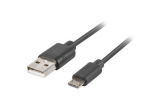 Kaabel Lanberg CA-USBA-10CC-0005-BK USB 2.0, USB 2.0, 0.5 m, must v.