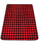 Matkamatt Springos PM029, must v./punane v., 200 x 150 cm