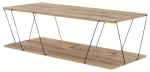 Kohvilaud Kalune Design Labranda, pruun v./must v., 50 cm x 120 cm x 30 cm
