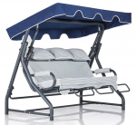 Aiakiik Kalune Design Salvia, sinine v./valge v., 110 cm x 200 cm x 165 cm