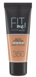 Vedel jumestuskreem Maybelline Fit Me Matte + Poreless, karamell v., 350, 30 ml