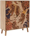 Kapp Kalune Design Multi Purpose Tigris, oranž v./punane v./sonoma tamm v., 36 cm x 95 cm x 111 cm
