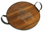 Kandik Acacia THK-076732, 45.5 cm x 9 cm, 36 cm, Pruun/Must