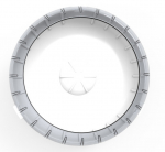 Jooksuratas n&auml;riliste jaoks Zolux Rody 3, 14 cm x 8.5 cm x 14 cm, valge