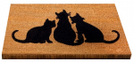 Uksematt Conceptum Hypnose Cat Shadow 877CHL1113, pruun v./must v., 40 cm x 60 cm