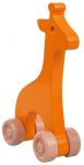 L&uuml;katav m&auml;nguasi Wood&Joy Mini Animals Giraffe, 15 cm, oranž