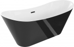 Vann, teisaldatav Mexen Celia, 75 cm x 170 cm x 72 cm, ovaalne, valge/must