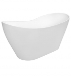 Vann, teisaldatav Besco Viya, 160 cm x 70 cm x 71 cm, ovaalne, valge