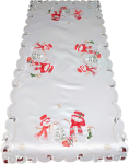 J&otilde;ululaua linik ristk&uuml;likukujuline Snowman, elevandiluu v./punane v./roheline v., 40 x 160 cm