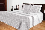Voodikate NMD-B01, valge v./hall v., 240 cm x 240 cm