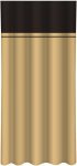 P&auml;evakardin Mariall ZMH-163, pruun v./messingi v., 160 cm x 250 cm