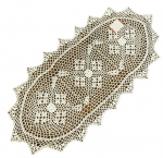 Piklik laudlina ovaalne G16-02, kreemjasvalge, 40 x 85 cm