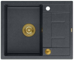 K&ouml;&ouml;givalamu Quadron Morgan 116, graniit, 62 cm x 50 cm x 21 cm, kuldne v./must v.
