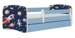 Lastevoodi Kocot Kids Cosmos, sinine v./valge v., 80 x 180 cm, ilma voodipesukastita, ilma madratsita