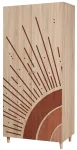 Riidekapp Kalune Design Lidya 970, pruun v., 52 cm x 90 cm x 192 cm