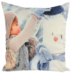 J&otilde;ulu dekoratiivne padjakate JCLA-07, valge v./sinine v./hall v., 40 cm x 40 cm