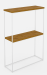 Konsoollaud ADRK Velo, pruun v./valge v., 20 cm x 60 cm x 80 cm