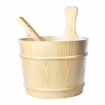 Saunakibu kulbiga Flammifera, puit, 3 l, 17.5 x 21 cm, pruun