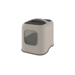 Suletud kassitualett Rotho, ivory beige v., suletud, 51 cm x 39.5 cm x 44.3 cm