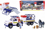 M&auml;nguasja veoauto Simba Fireman Sam Vet 4X4 With Trailer 925-2624, valge v./sinine v./punane v.