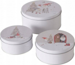 S&auml;ilituskarbi komplekt, esemete hoidmiseks Boltze Fiete, valge v./mitmev&auml;rviline, 20 x 20