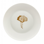 Taldrik magustoidu Ambition Selene Ginkgo, &Oslash; 20 cm, kuldne v./valge v.