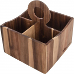 S&ouml;&ouml;giriistade alus Orion, 18.5 cm x 18.5 cm x 22 cm, puit, pruun v.