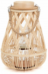 Latern Homla Radiant 889122, klaas/puit, 35 cm, pruunikas v.
