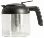 Teekann koos kurnaga Homla Futuro 241848, 1.5 l, l&auml;bipaistev v./h&otilde;be v./must v.