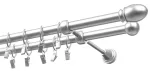 Kardinapuu komplekt Olimp Owal, 150 cm, &Oslash; 19 mm, matt kroom v.
