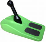 Plastist kelk Spartan, must v./roheline v., 54 cm x 33 cm