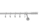 Kardinapuu komplekt Karpol Eliza Crystal Cylinder, 400 cm, &Oslash; 16 mm, matt kroom v.