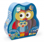 Pusle Scratch Europe Owl Day Night, 40 cm x 63 cm, 39 tk, mitmev&auml;rviline