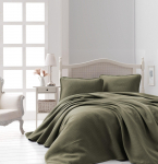 Voodikattekomplekt Mijolnir Liv 157SHS5402, khaki, 220 cm x 240 cm (kahjustatud pakend)