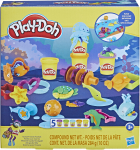 Plastiliini komplekt, koos tarvikutega Hasbro Play-Doh Ocean Friends, mitmev&auml;rviline, 284 g