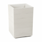 Lillepott 4Living Karo, pol&uuml;prop&uuml;leen (pp), 40 cm x 40 cm, valge v.