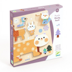 Puidust pusle Djeco Woody Stack, 2 cm, mitmev&auml;rviline, 5 tk