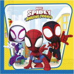 Pabersalvr&auml;tikud GoDan Spidey & His Amazing Friends, 33 cm x 33 cm, mitmev&auml;rviline, 20 tk