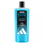Meeste kehapesugeel Adidas Ice Dive 3-in-1, 600 ml
