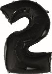 Fooliumist &otilde;hupall number GoDan Beauty & Charm Nr. 2 (92cm), must v.