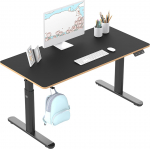 Arvutilaud reguleeritava k&otilde;rgusega Ultradesk Pulsar, 120 cm x 60 cm, 55 - 81 cm, must v.