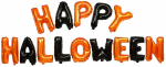 &Otilde;hupallide komplekt t&auml;hestik Happy Halloween, must v./oranž v., 14 tk
