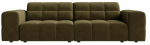 Diivan Cosmopolitan Design Chicago Bluvel 77, oliiv v., 102 x 212 cm x 78 cm
