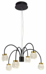 L&uuml;hter rippuv CristalRecord Fany 99-937-30-101, LED, 3000 &deg;K, 6 x 5 W, l&auml;bipaistev v./kuldne v. / must v.
